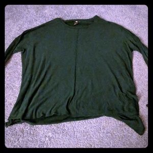 Dark green flowy sweater